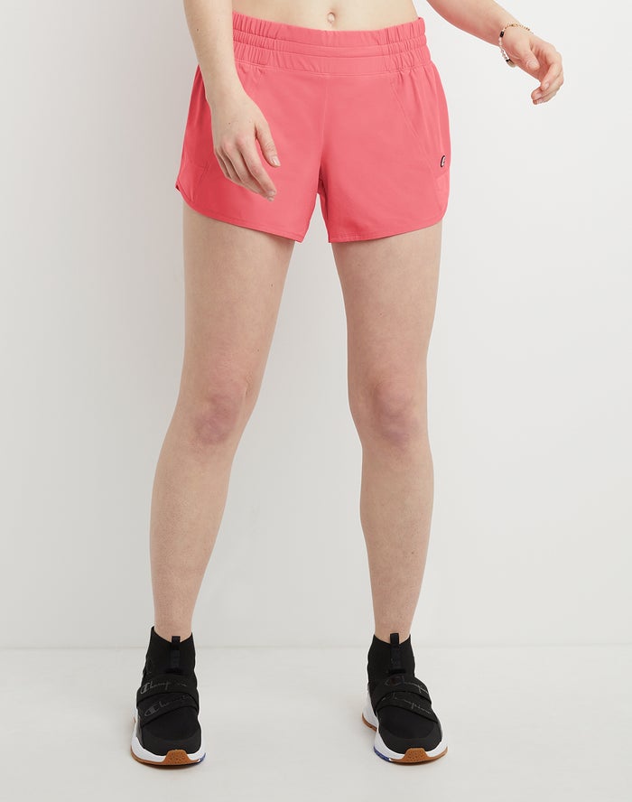 Champion Womens Shorts NZ - Absolute Woven 4 Coral ( 2736-ALTBF )